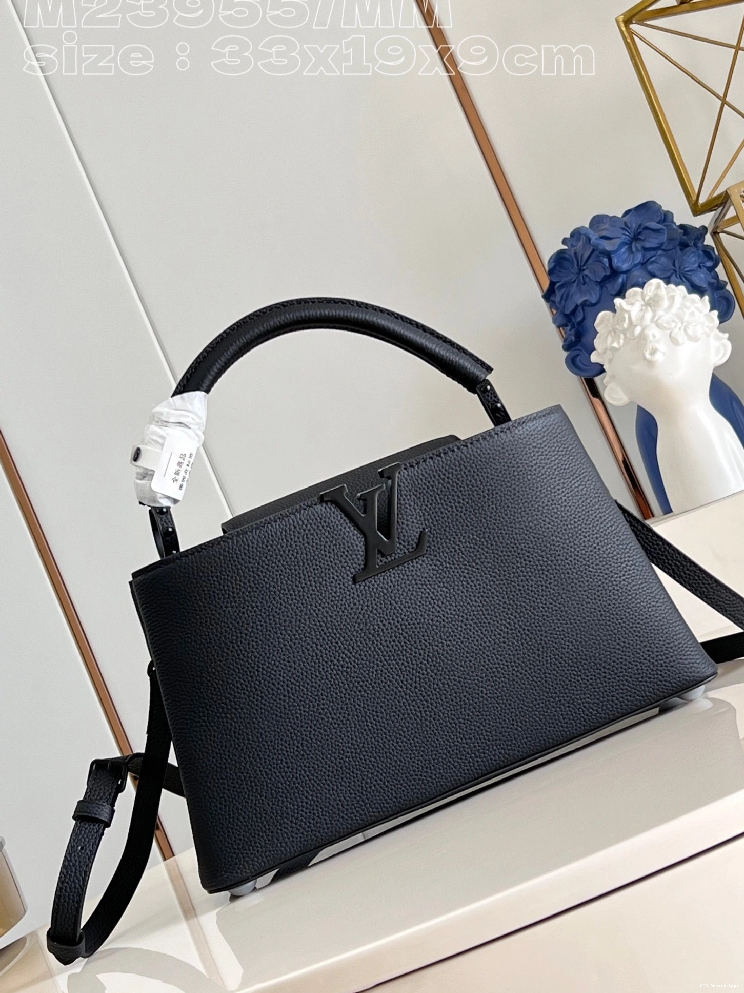 AAA Pruses Bags LOUIS CAPUCINES MM-33*19*9CM VUITTON 0712